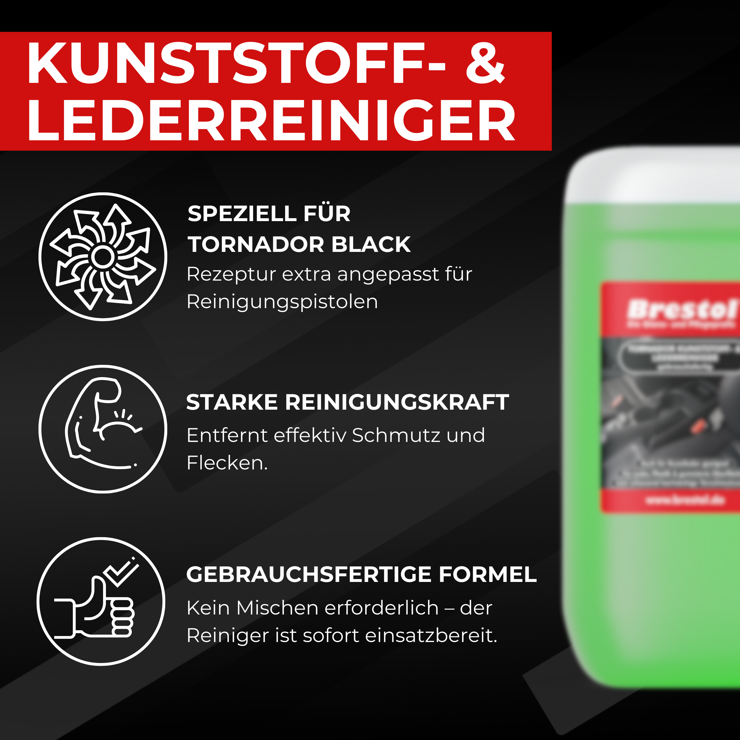 Kunststoff lederreiniger fuer Reinigungspistolen Infobild 1 Brestol
