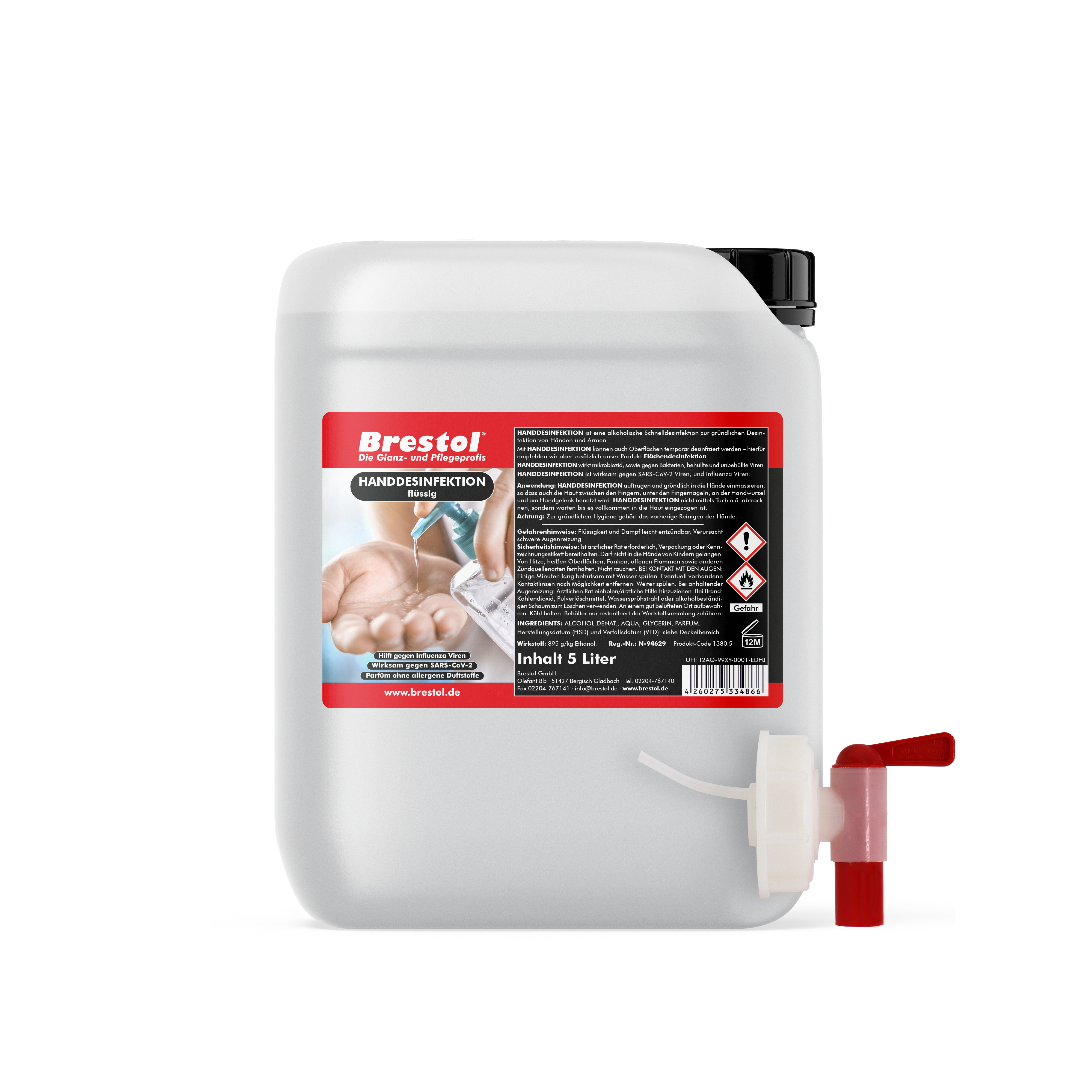 haendedesinfektion fluessig 5 liter