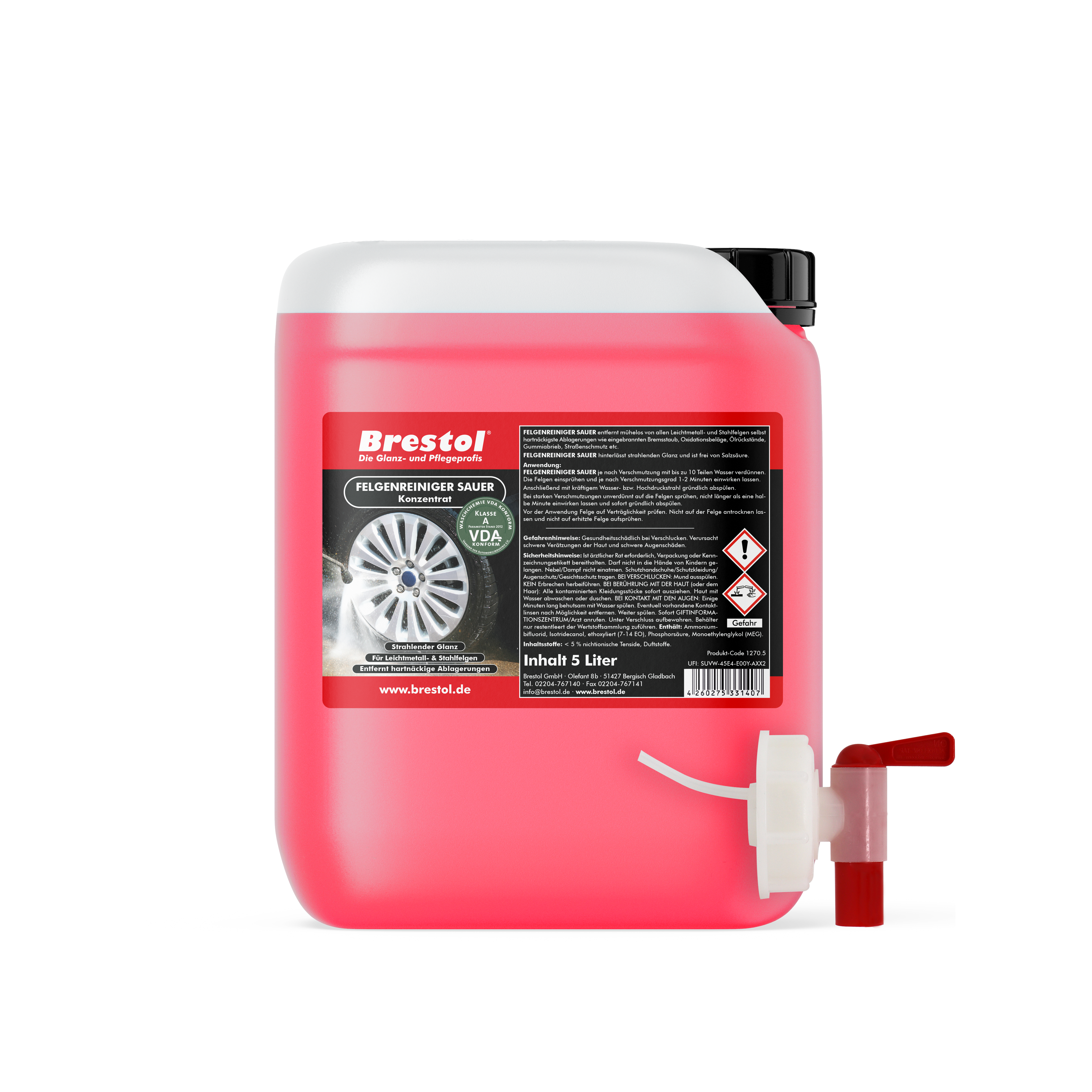 felgenreiniger sauer konzentrat 5 liter