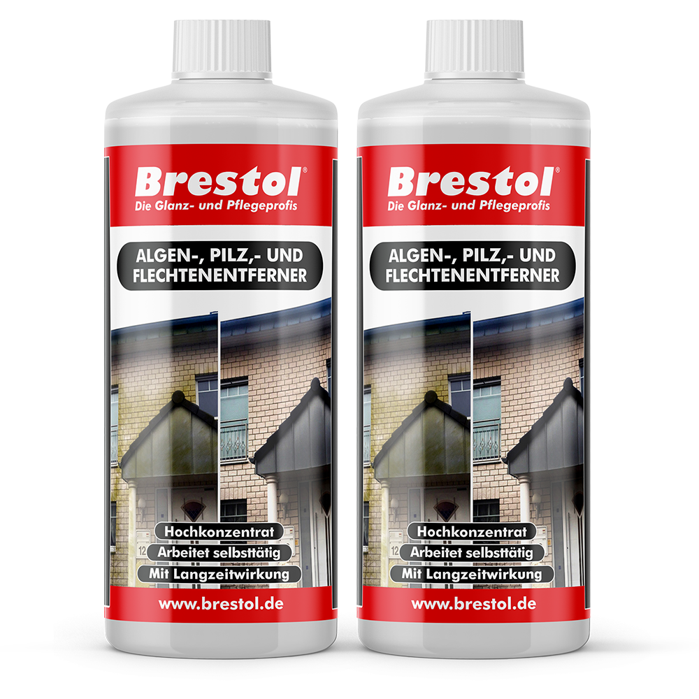 Algenentferner Flechtenentferner 1 Liter 2er Set Brestol