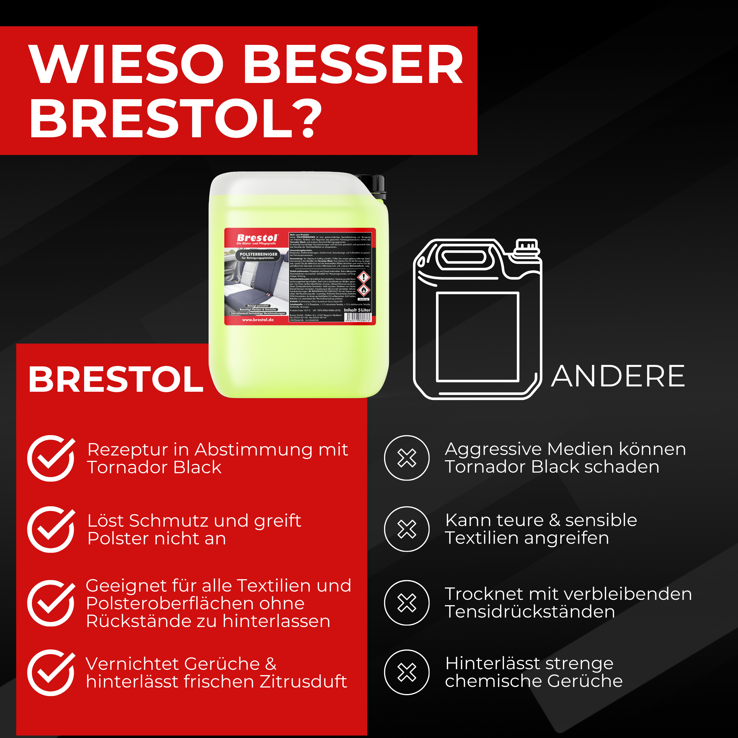 Polsterreiniger für Reinigungspistolen Infobild 4 Brestol