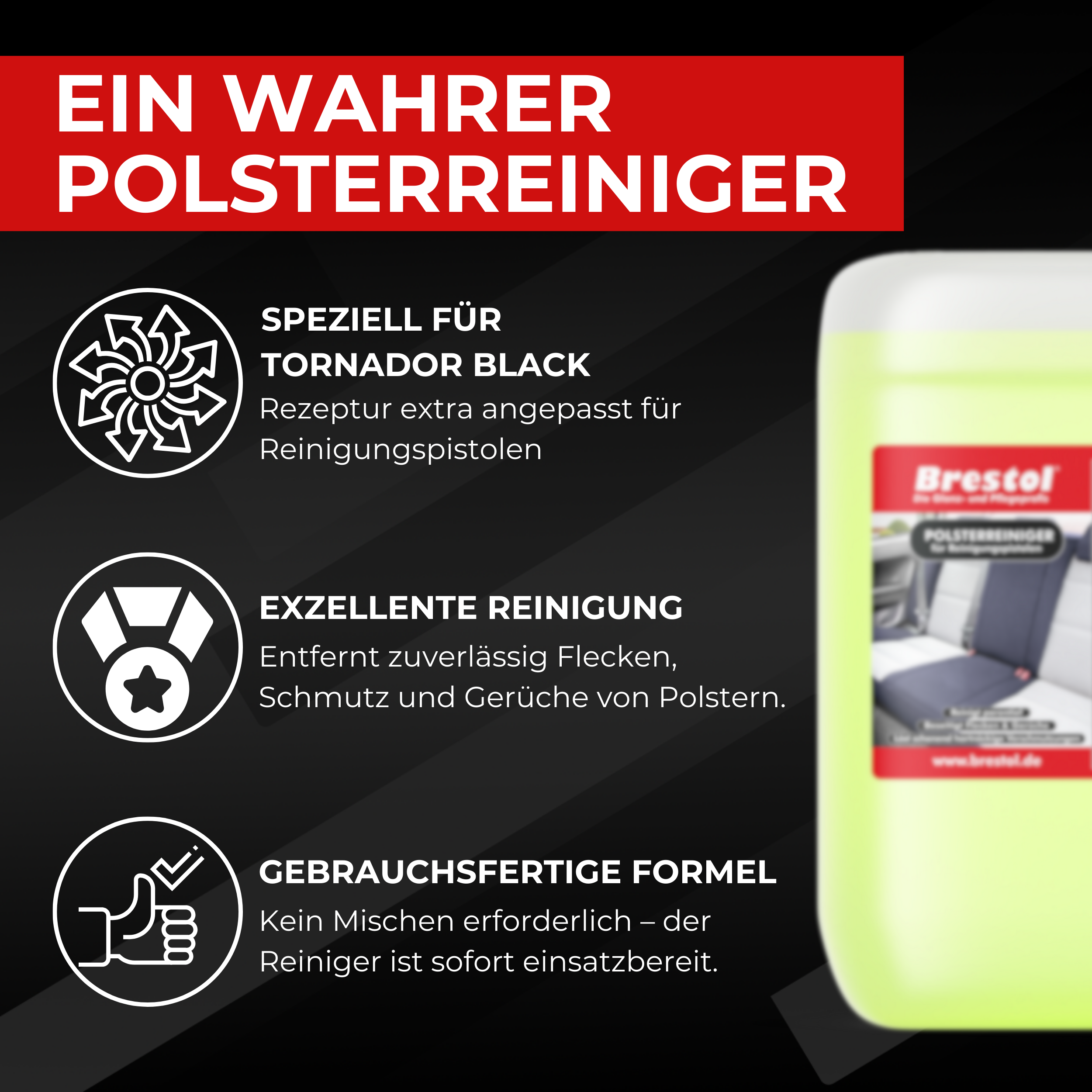 Polsterreiniger für Reinigungspistolen Infobild 1 Brestol