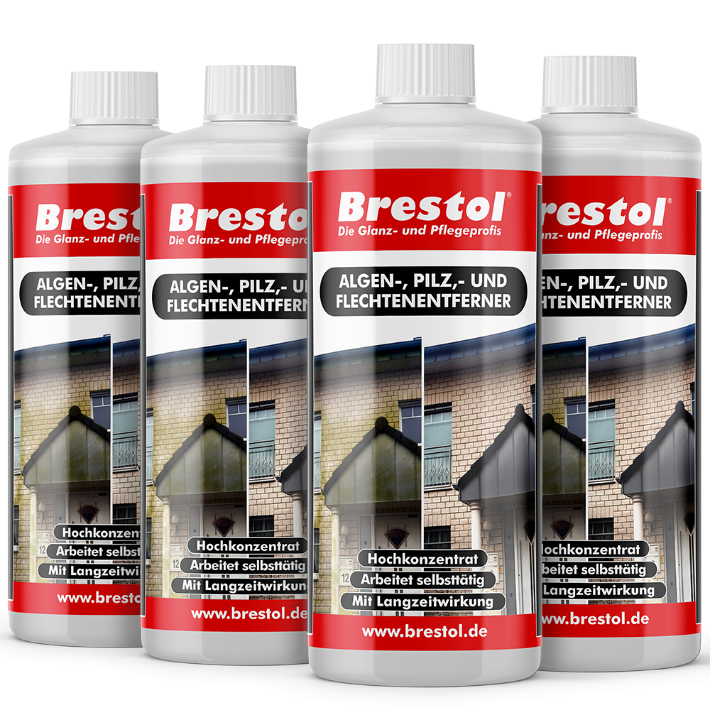 Algenentferner Flechtenentferner 1 Liter 4er Set Brestol